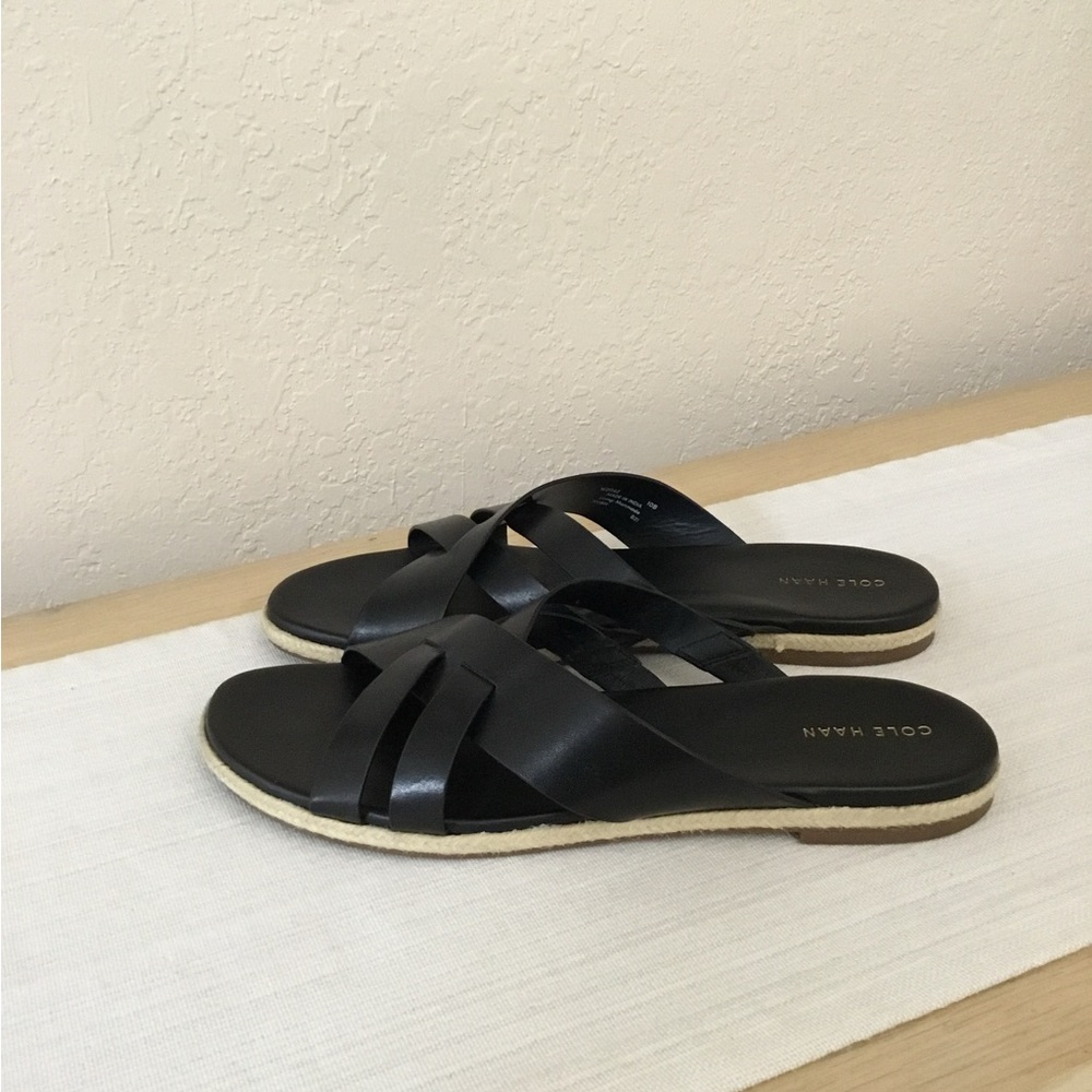 Cole Haan Florens slide black sandals size 10B - Picture 2 of 10